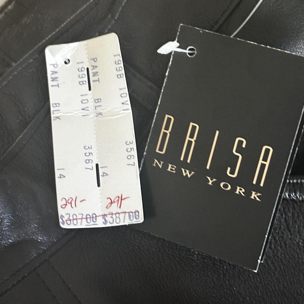 Brisa black leather pants